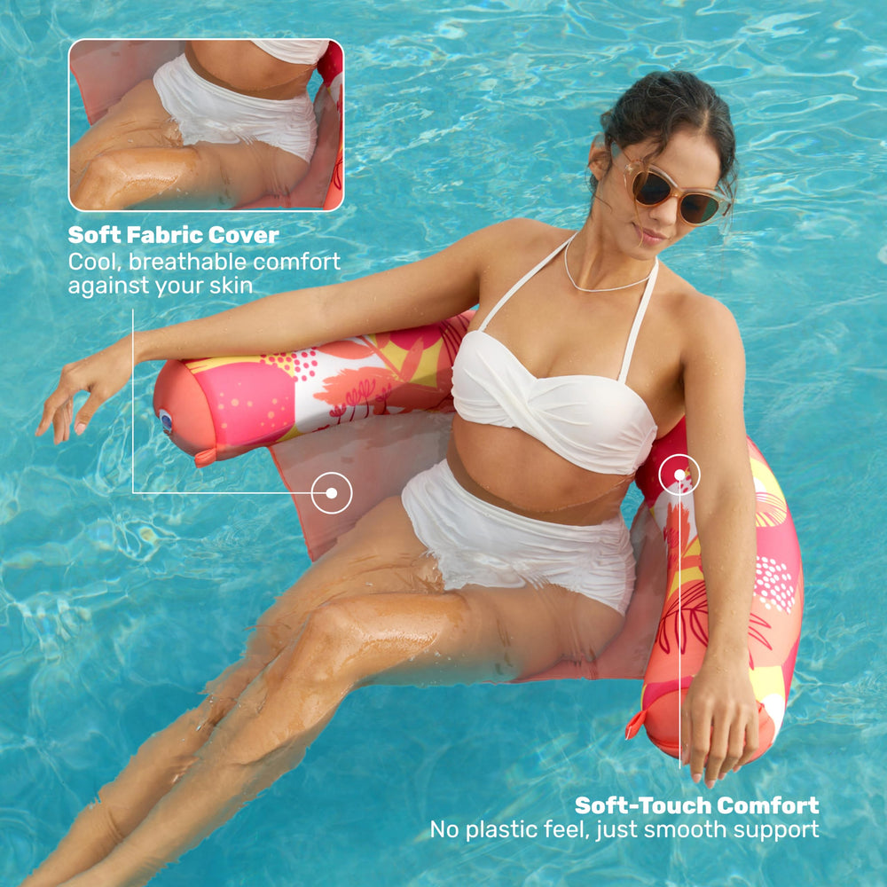 Sloosh three-pack inflatable floats for easy transport and compact storage.
