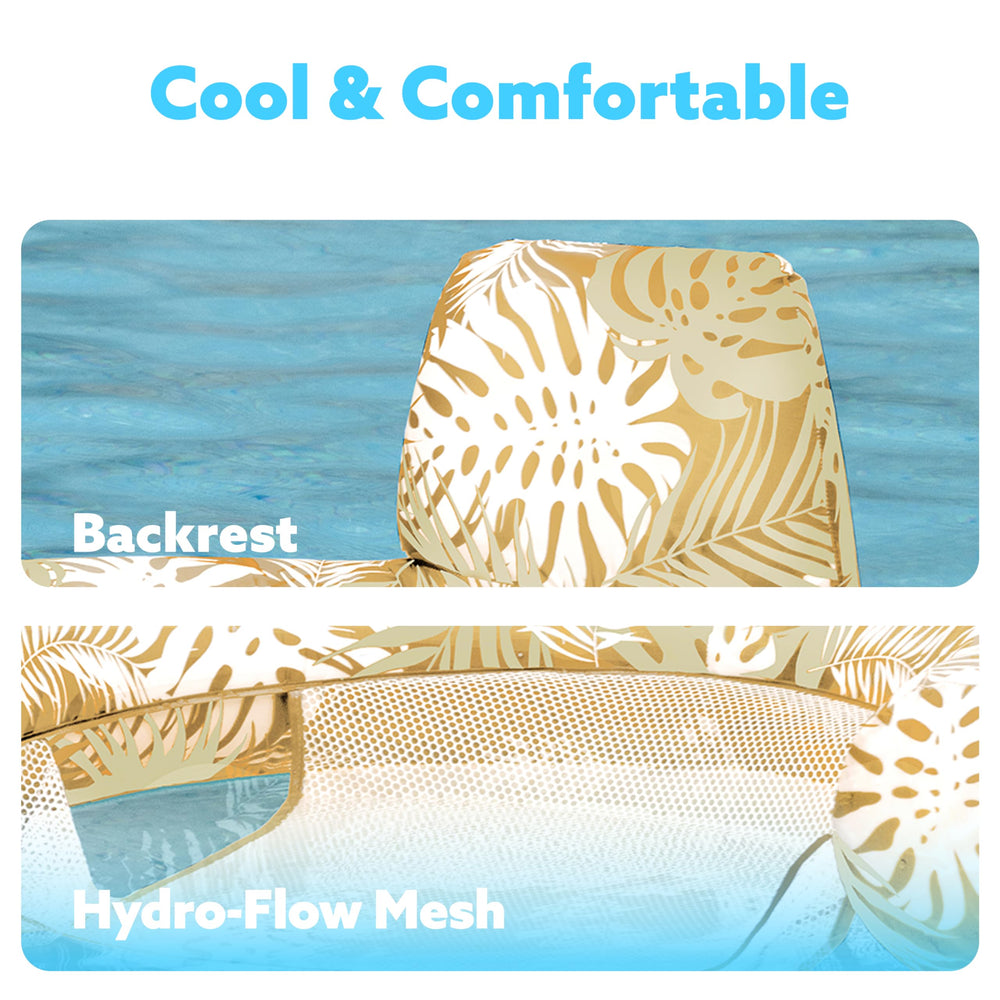Sloosh UV-resistant material provides durable flotation for long outdoor use.