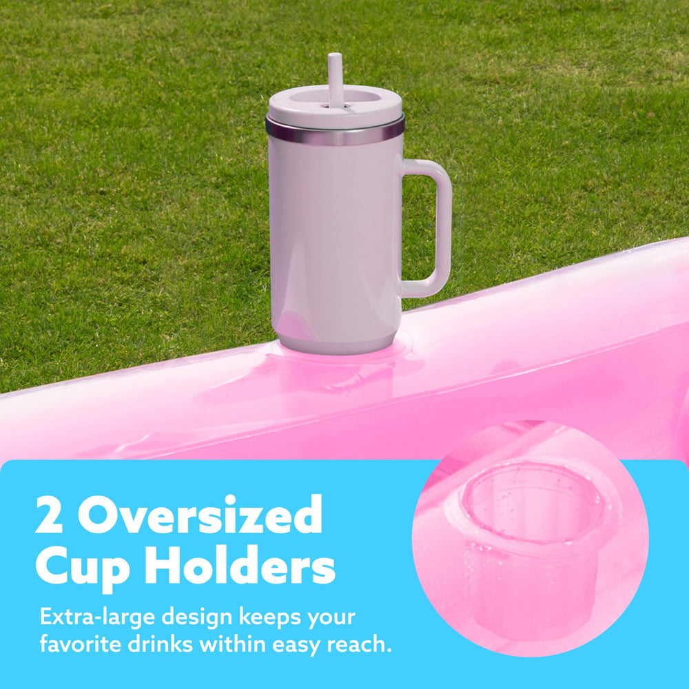 Sloosh UV-resistant PVC construction for durable backyard use.