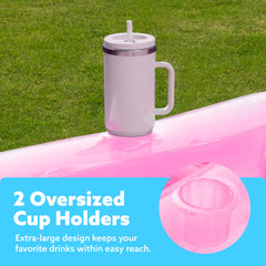 Sloosh UV-resistant PVC construction for durable backyard use.