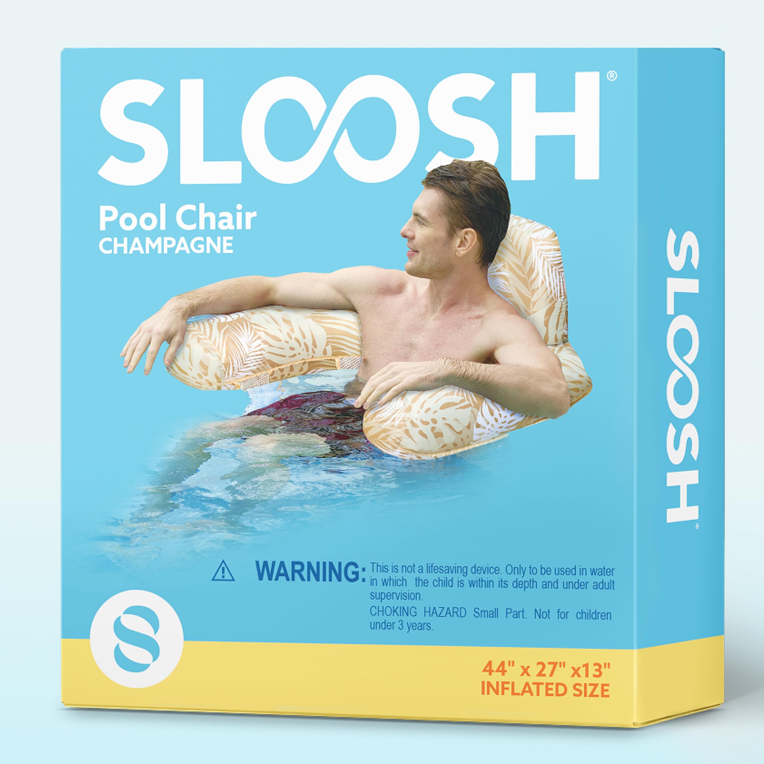 Sloosh versatile float suitable for casual lounging and social pool gatherings.