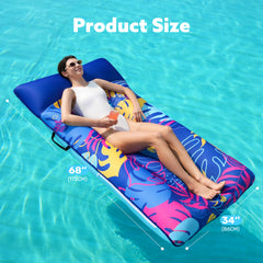 Sloosh versatile design fits pool, beach, lake, or backyard lounging