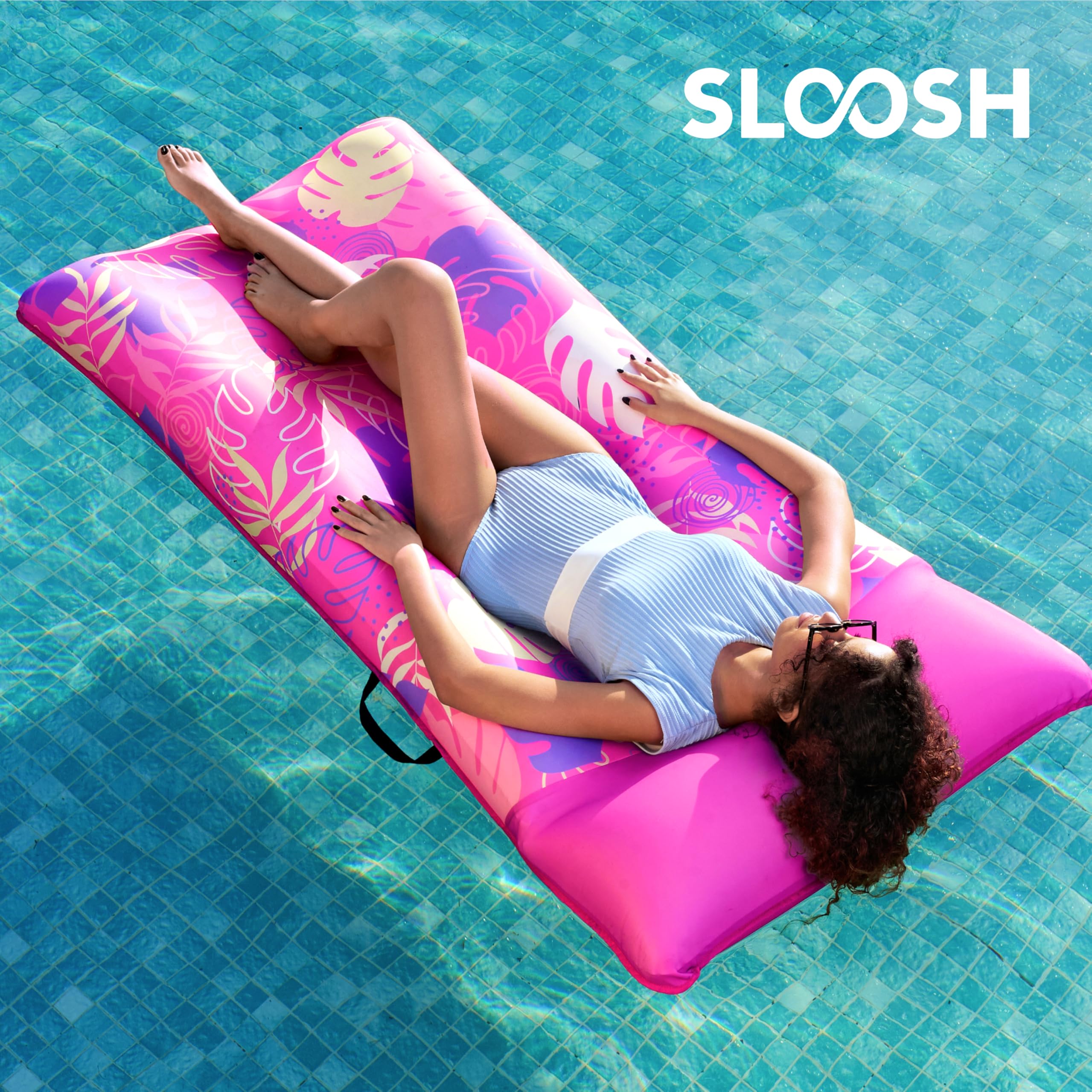 Sloosh water-flow technology keeps you refreshed while lounging.