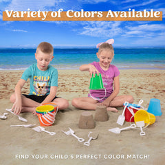 Sloosh white shovels included for quick sandcastle building