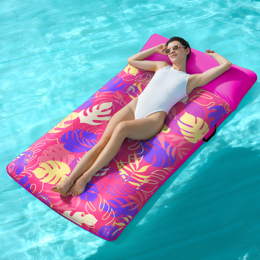Sloosh XL fabric lounger pink 68 x 34 inches for poolside lounging.