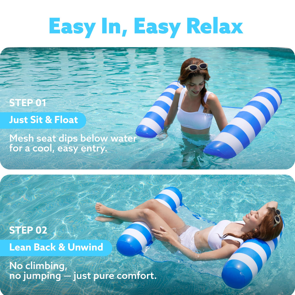 Sloosh2 ample 48x31 float offers roomy comfort on the water.