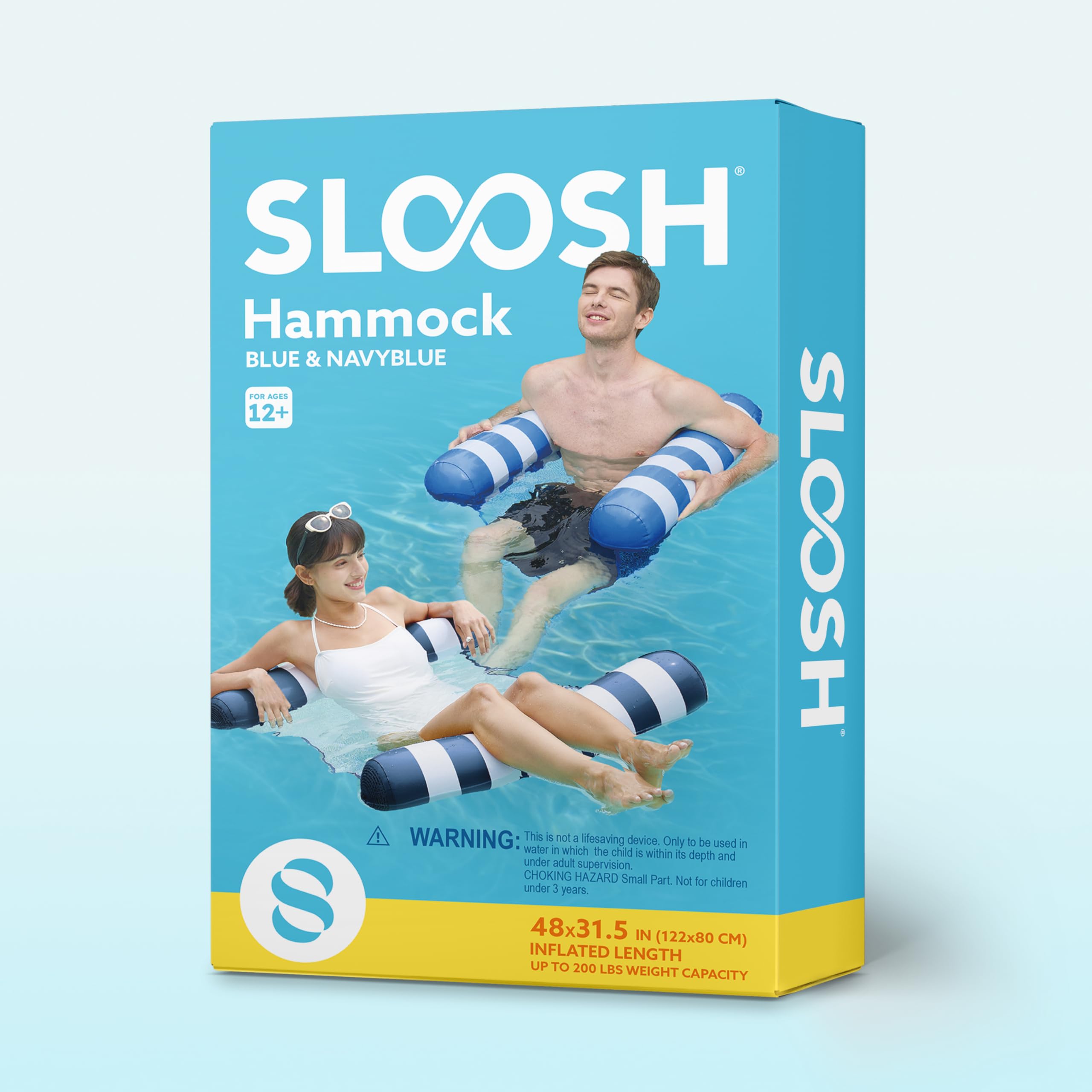 Sloosh2 relaxing poolside float supports versatile water activities.
