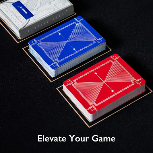 SLOWPLAY blue deck of plastic poker cards for durable play