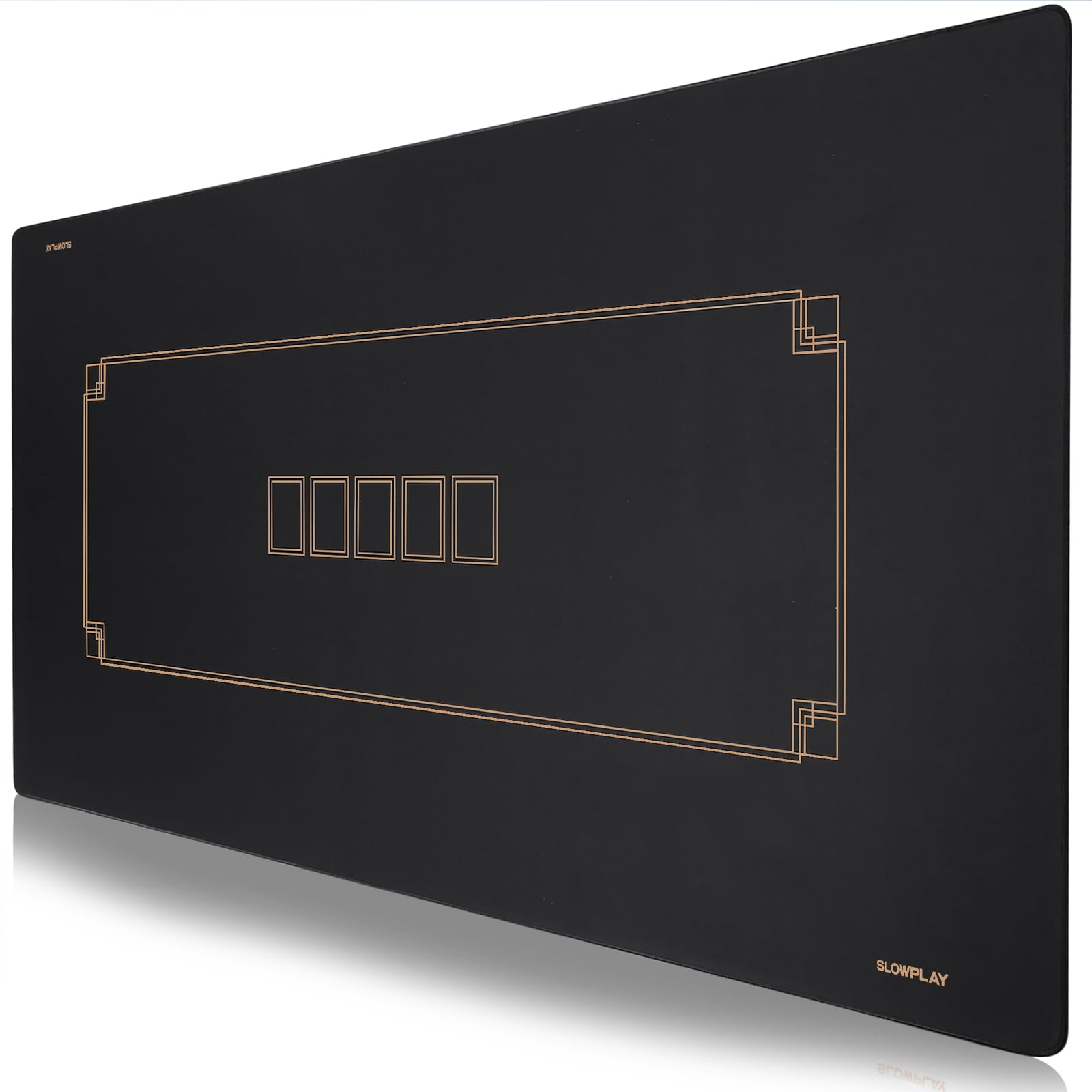 Slowplay Godel poker mat rolled for easy storage and portability.