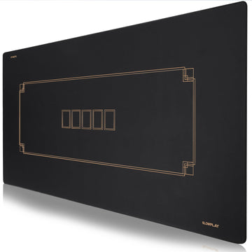 Slowplay Godel poker mat rolled for easy storage and portability.