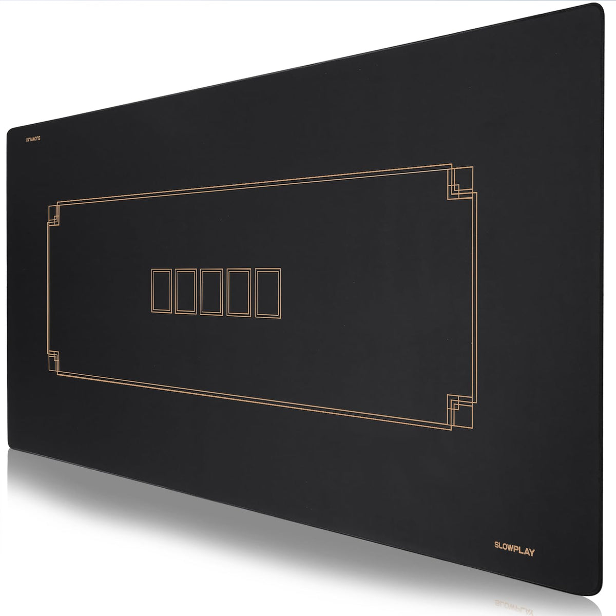 Slowplay Godel poker mat rolled for easy storage and portability.