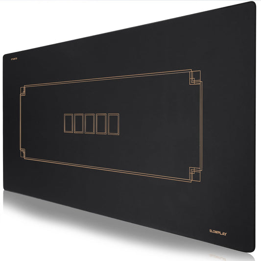 Slowplay Godel poker mat rolled for easy storage and portability.