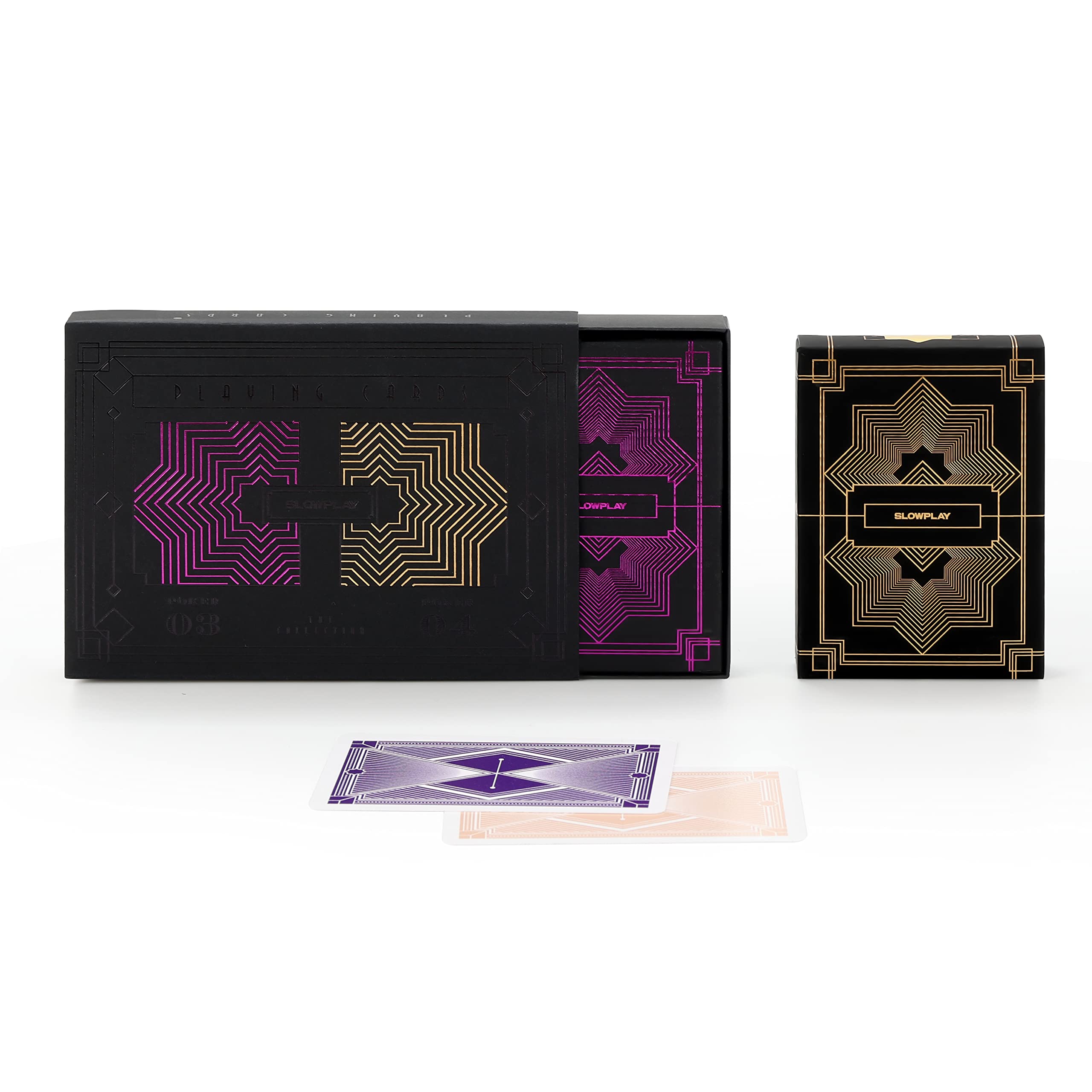 Slowplay purple deck with jumbo index for quick at-a-glance reference