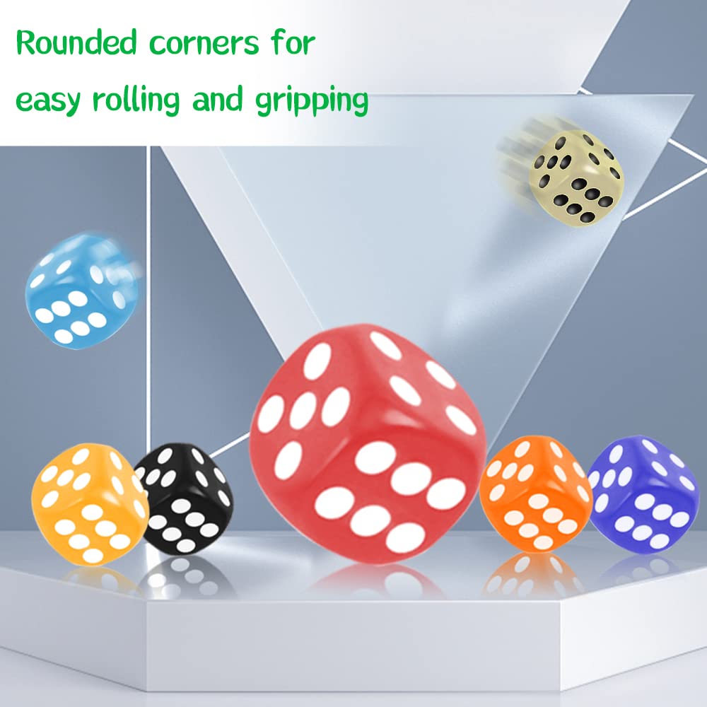 SLSESIN bulk dice ideal for parties, games, and classroom math activities.