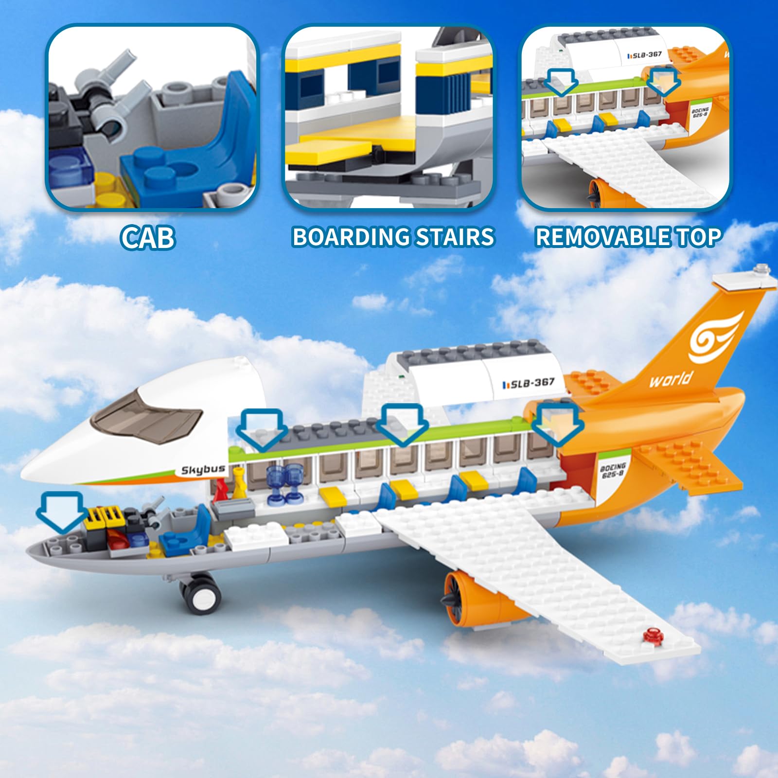 Sluban airport terminal control tower: realistic control tower enhances role-play scenes.