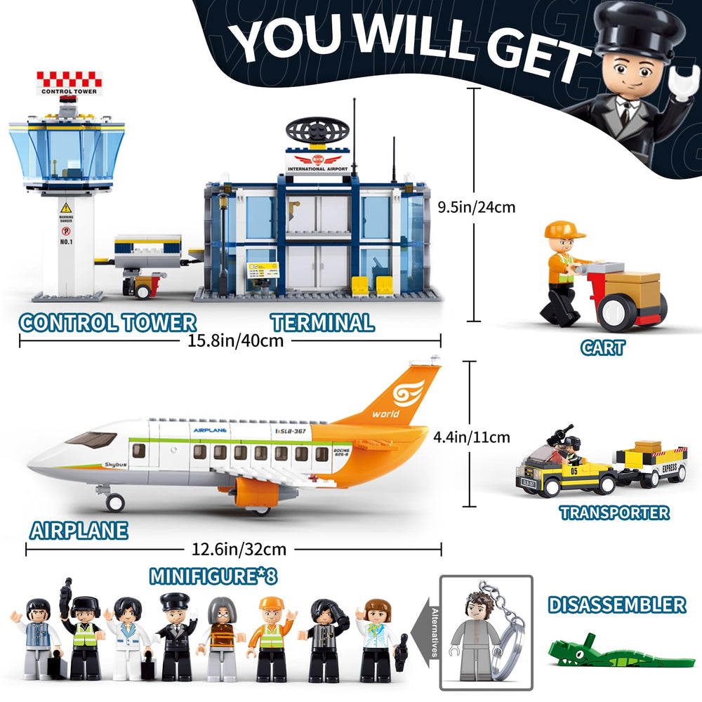 Sluban airport terminal waiting area: invites kids to simulate check-ins and arrivals.