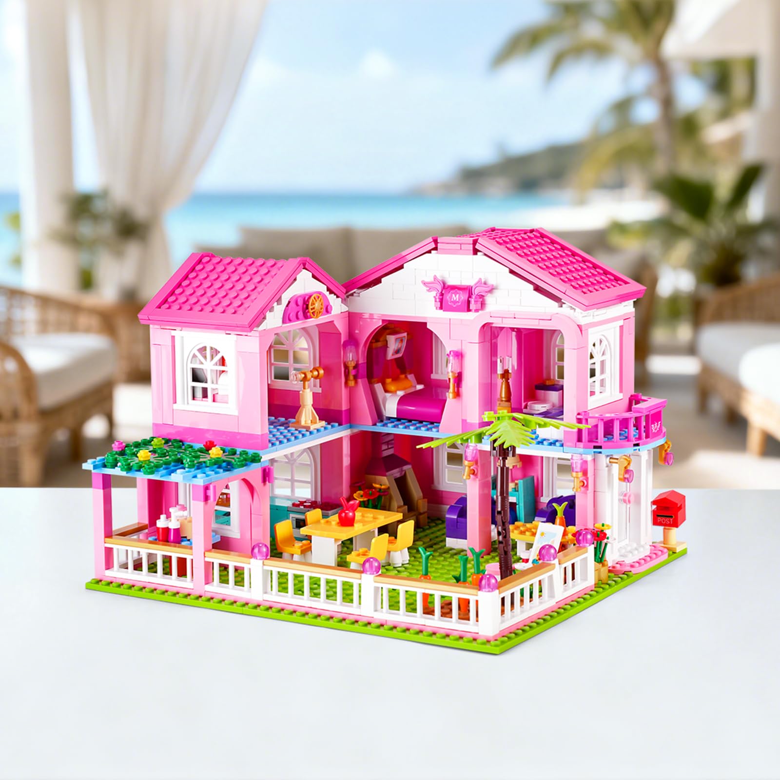 Sluban Garden Villa display-ready model with elegant packaging