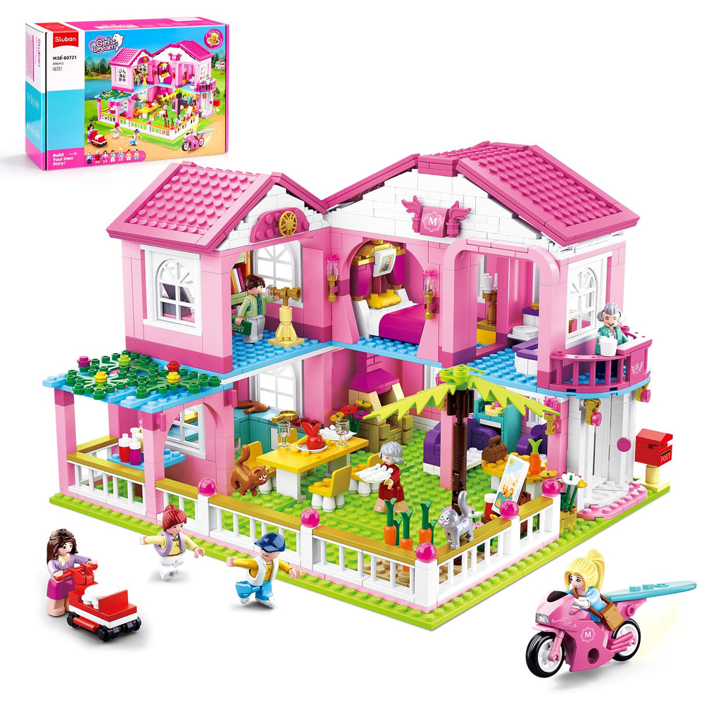 Sluban Garden Villa front view for imaginative play and storytelling