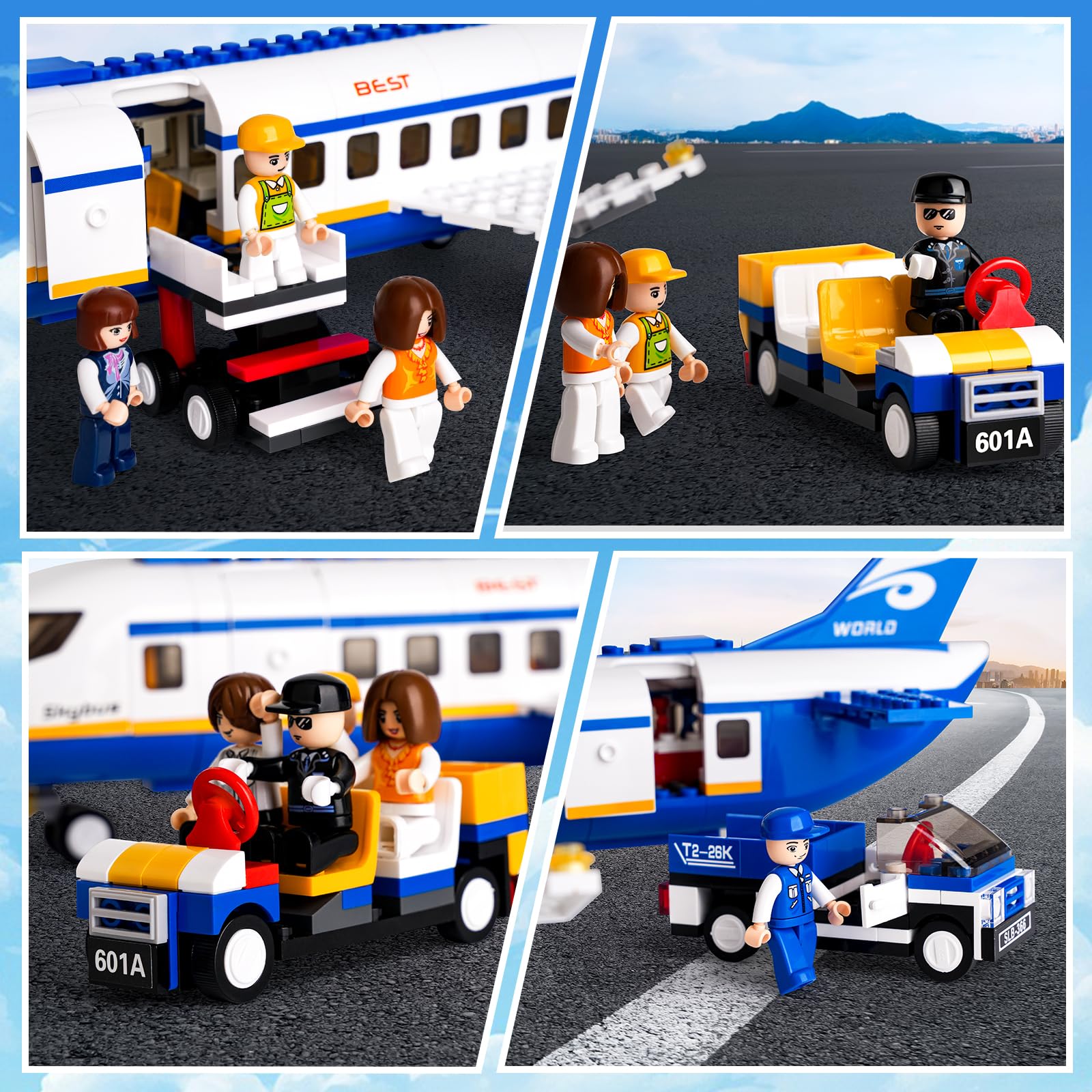 Sluban ground crew and passengers support collaborative storytelling.