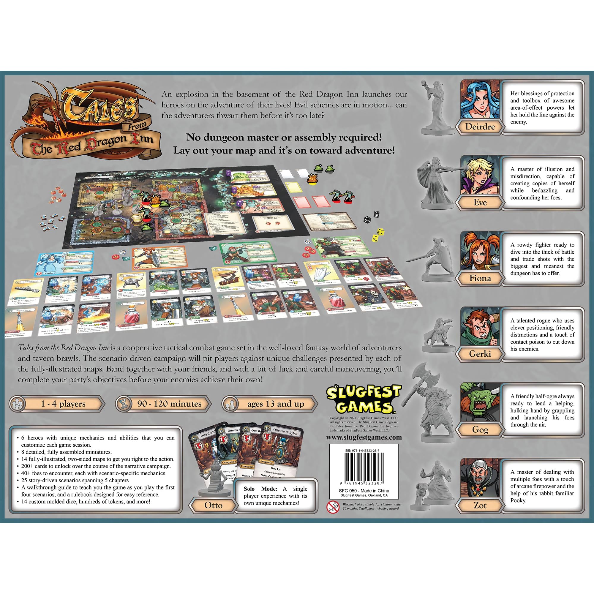 SlugFest Tales: Red Dragon Inn heroes customization shows six unique mechanics for varied sessions