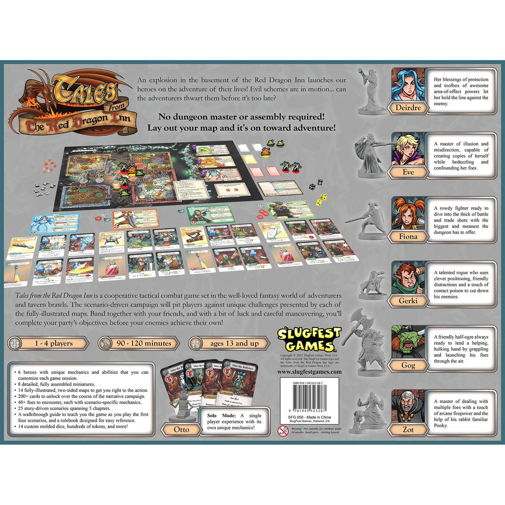 SlugFest Tales: Red Dragon Inn heroes customization shows six unique mechanics for varied sessions