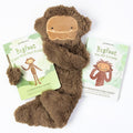 Slumberkins Bigfoot Snuggler soft fur close-up invites cozy hugs and comfort.