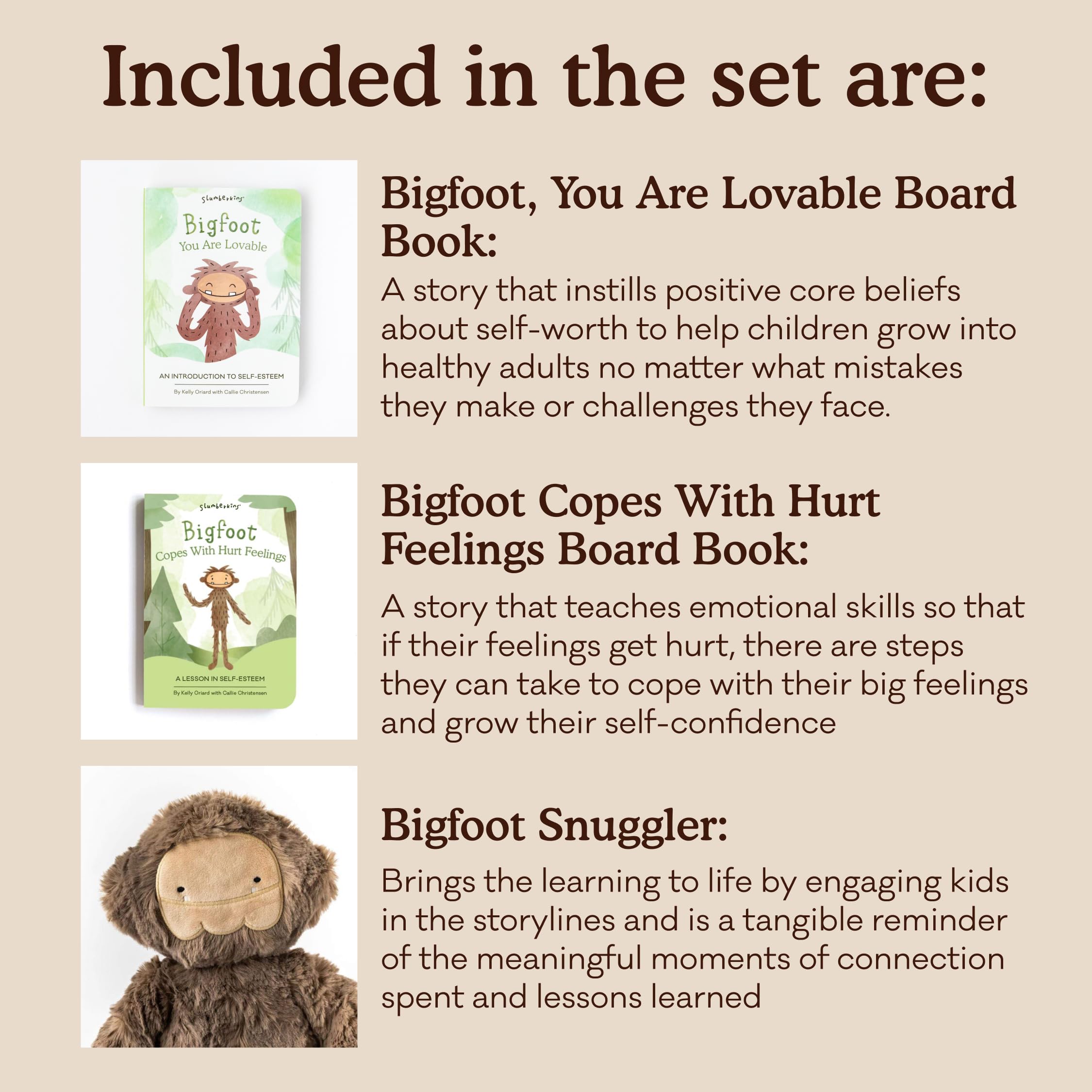 Slumberkins board books illustrated pages open for early literacy moments with care.