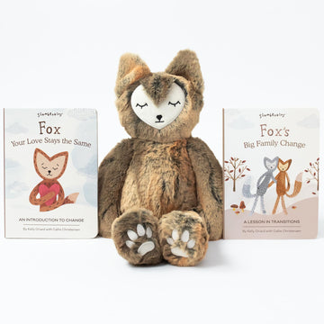 Slumberkins Fox Kin plush provides soft comfort for bedtime and transitions.