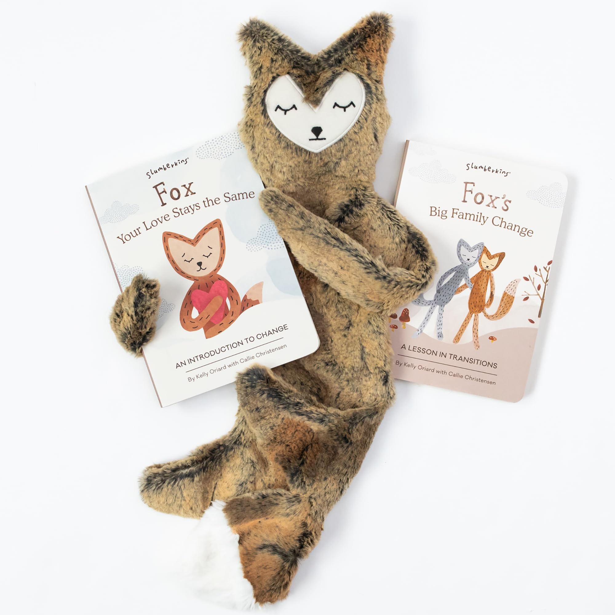 Slumberkins Fox Snuggler plush in soft fur for cozy bedtime cuddles.