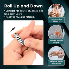 Small Fish acupressure ring for hand massage and calm focus.