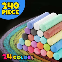 Small Fish bright color palette helps kids create bold drawings on sidewalks and driveways.