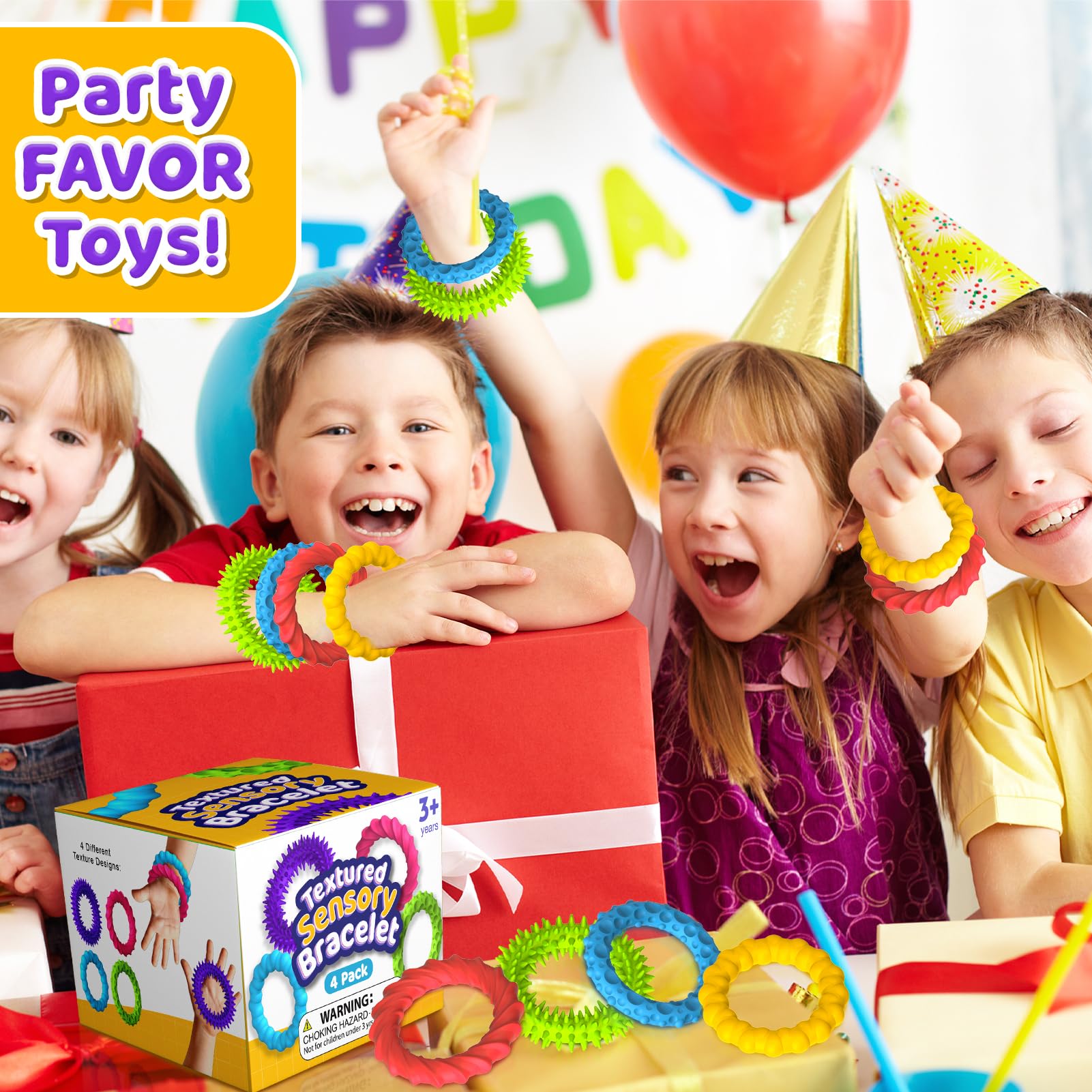 SMALL FISH classroom prize toy shows bright color and texture variety.