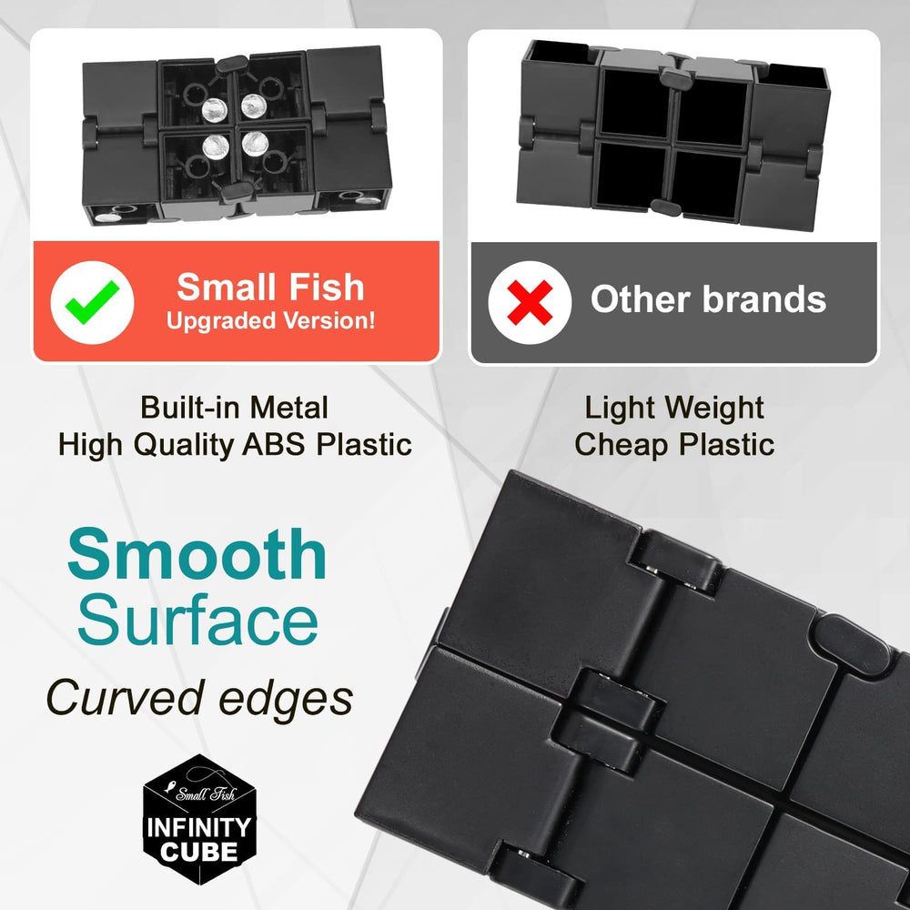 Small Fish Infinity Cube fold action in motion for tactile engagement