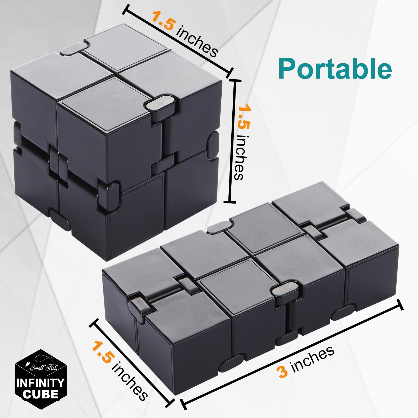 Small Fish Infinity Cube hands-on use showing one-handed playability