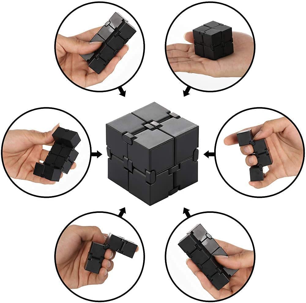 Small Fish Infinity Cube used for stress relief during breaks at work