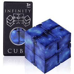 Small Fish Infinity Cube Toy side handheld demonstrates one-handed play.