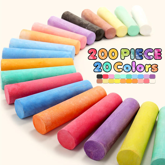 Small Fish jumbo chalk sticks feature 4-inch length for easy grip and bold lines.
