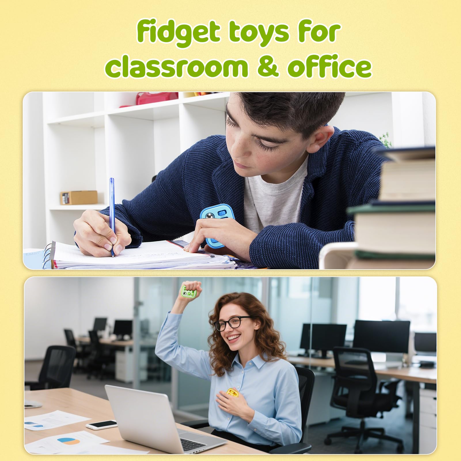 Small Fish roller fidget toy with smooth motion for stress relief