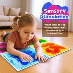 Small Fish hopscotch-ready tiles promote active movement and balance during play