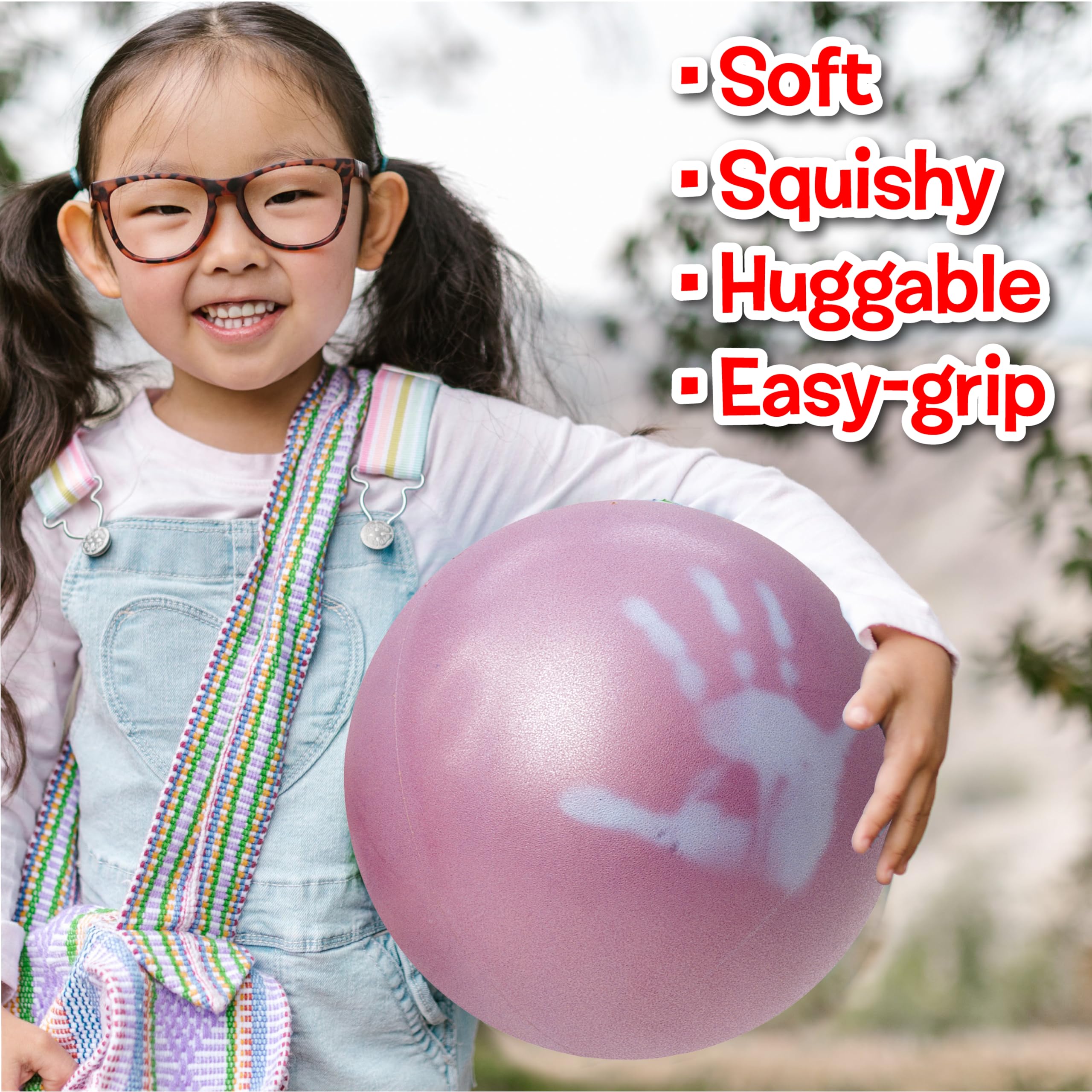 Gertie ball inflates and deflates for easy travel.