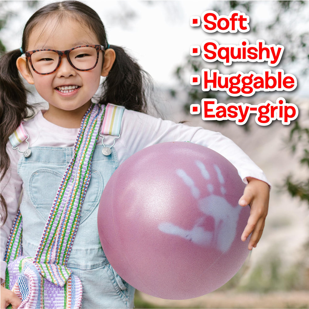 Gertie ball inflates and deflates for easy travel.