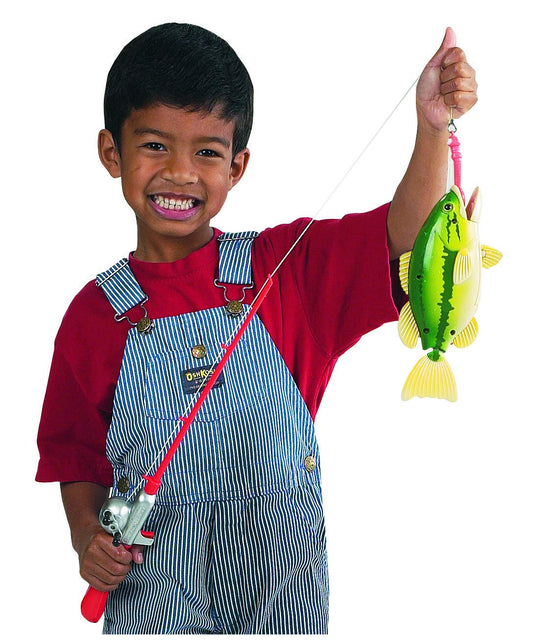 Magnetic bath fish from Small World Toys enhancing tub time tactile play