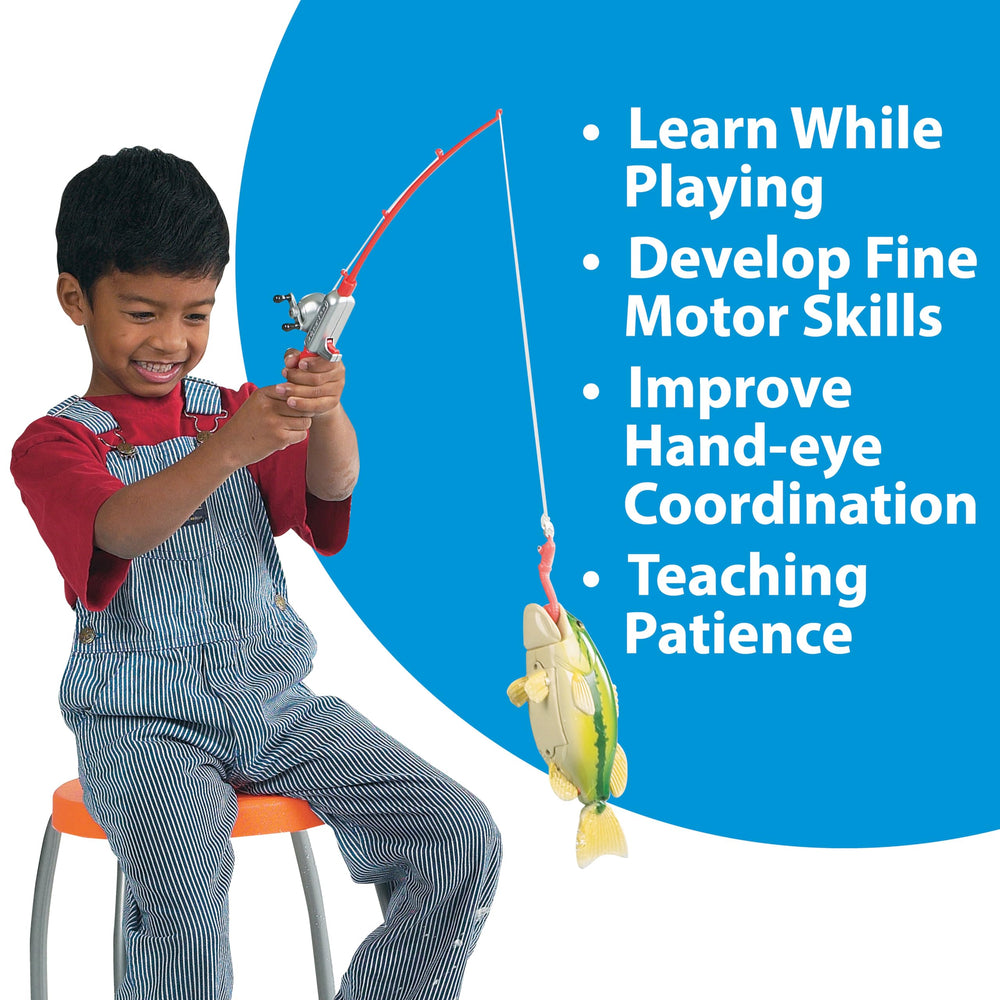 Toddler travel fishing pole from Small World Toys for on-the-go fun