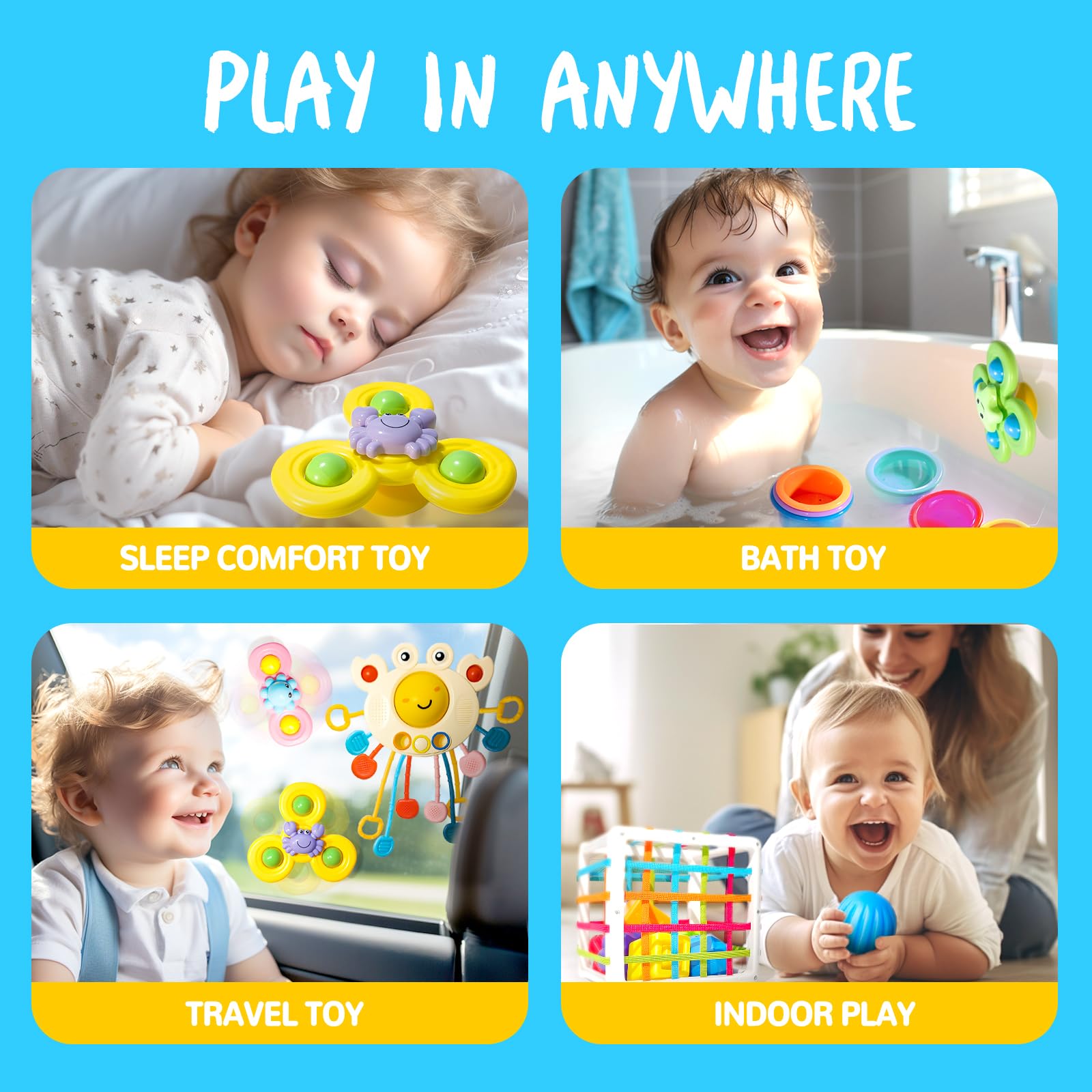Smallzi color sorting cups—stack and nest to improve spatial awareness.