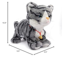 Smalody interactive plush cat gray variant brings playful charm to playtime.