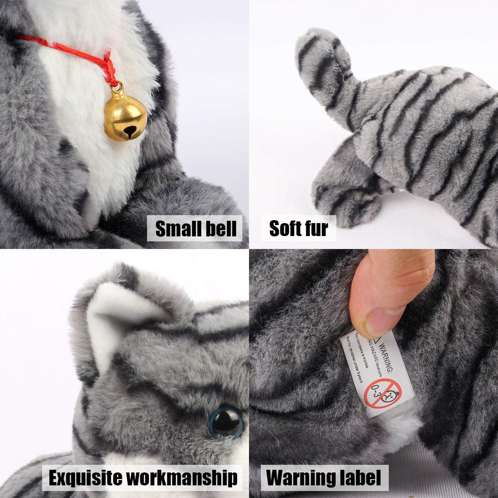 Smalody interactive plush cat realistic styling for a charming kids room.