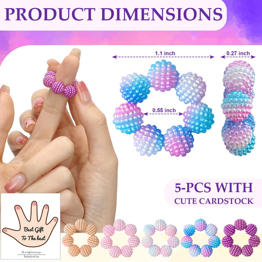 SMAODSGN spiky fidget ring on finger for discreet stress relief