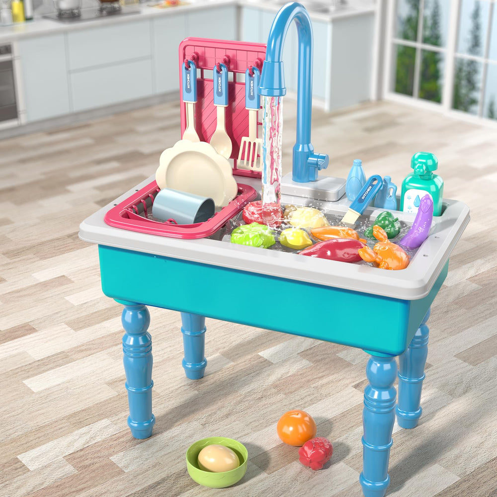 SmartChef sink base and removable dish rack for organized play