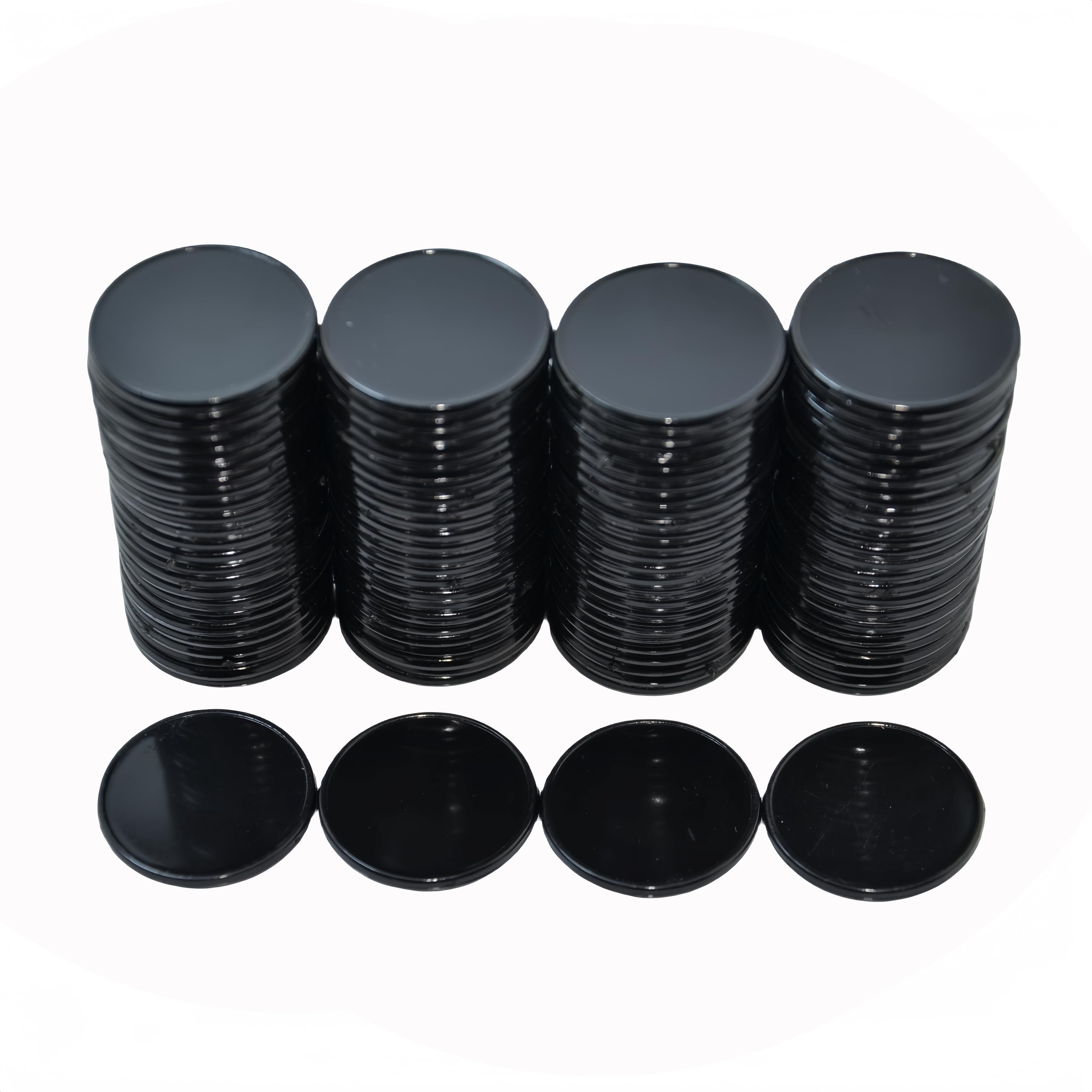Smartdealspro 100-count 25mm opaque counters with storage box for organization