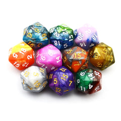 Smartdealspro 22mm D20 dice offering balanced feel and clear visibility